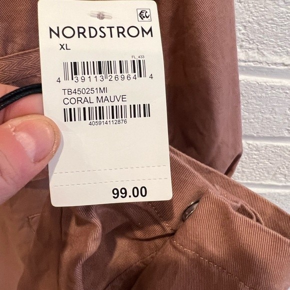 NEW TREASURE & BOND Collared Lightweight Utility jacket in Coral mauve- sz XL - Picture 4 of 5